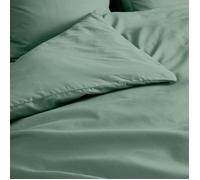 douceur d'intérieur, Housse de Couette (240 x 220 cm) Percaline Tilleul, Percale de Coton