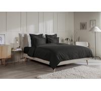 Housse de couette Satin de coton Emma 260x240 - Blanc