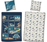 Housse de Couette Star Wars Garçon 135x200 + Taie Darth Vader 100% Coton