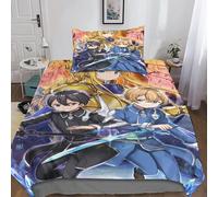 Housse De Couette Sword Art Online Du Taies D'oreiller, D Anime Parure De Lit Ensemble De Literie En Microfibre Avec ¿¿Clair Housses De Couettes Pour G