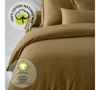 Housse de couette, TODAY, 220 x 240 cm, Coton, Organic Bronze, 100% Coton 57 fils, Lit 2 personnes