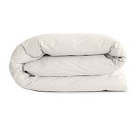 Housse de couette uni 260x240 cm percale de coton MANOIR Ivoire