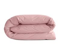 Housse de Couette uni 280x240 cm Percale de Coton MANOIR Rose