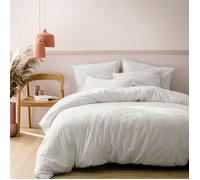 Housse de couette unie 100% Coton - MATT & ROSE - COTON LAVÉ - Blanc - 260x240 cm