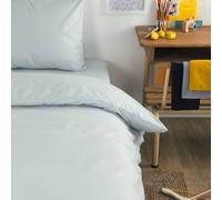 Housse De Couette Unie En Coton Bio Pour Lit 1 Personne Gris Perle 140X150