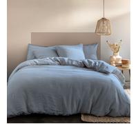 Housse de couette unie en Lin - MATT & ROSE - PASSION LIN - Bleu orage - 260x240 cm