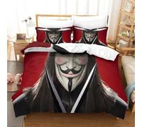 Housse De Couette V For Vendetta Parure De Lit Movie Posters Impression Num¿¿Rique D Microfibre Fermeture ¿¿Clair Hypoallerg¿¿Nique Double£¿Xcm£©