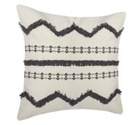 Housse de coussin 40x40 cm ETHNIK TUFTE Gris