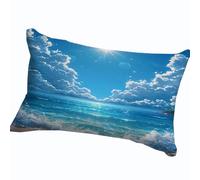 Housse De Coussin 40x60 Canapé Taie D'oreiller 50x70 30x50 Rectangulaire, Taie Oreiller Housse Oreiller Imprimée D'un Motif De Vague De Mer Et De Plage Pour Canapé Decoration(Color 7,50x70 cm)