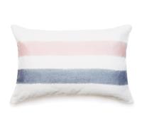 Housse de coussin 40x60 cm Aria lin lavé doublé coton Rose-Orage