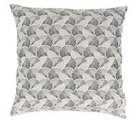 Housse de coussin 45x45 cm SHELL gris Perle