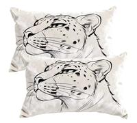 Housse de Coussin Abstrait 40x50 cm en Velours Taie D'Oreiller Lot de 2 Housses de Coussins Animaux Décoratifs Housse Coussin Canape Décoration Taie Oreiller pour Canapé Chambre Maison Salon -SC499