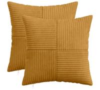 Housse de coussin ALMELO velours côtelé Textiles de Décoration Intérieure vidaXL