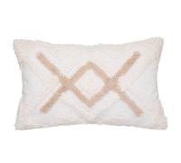 Housse de coussin ""Atelier"" blanc ivoire 30x50cm - Atmosphera Créateur d'intérieur