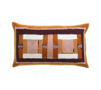 HOUSSE DE COUSSIN BRODE TAHO CUIVRE