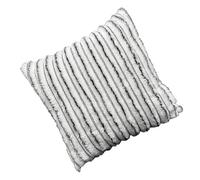 Housse de coussin carrée, avec rayures et touffetings, douce et chaude, pour dortoir, hôtel, bureau, chambre d'enfant, extérieur, terrasse, appartement de vacances, camping, chaise, S