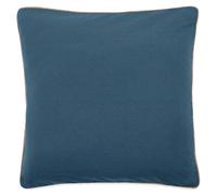 Housse de coussin coton fil teint 45x45 cm HONO DÉCO bleu marine