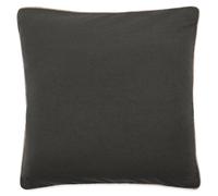 Housse de coussin coton fil teint 45x45 cm HONO DÉCO noir caviar