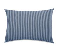 Housse de coussin coton lavé 55x80 cm LILI DÉCO bleu marine