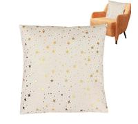 Housse De Coussin De Noël 46x46 Cm Décorative En Forme D'Étoile Et De