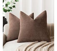 Housse de coussin décoratif en chenille style nœud en bambou, convenant pour la chambre, le canapé, le dossier de siège de voiture, pour toutes les saisons 40*40,45*45,30*50,50*50UnicolorePolyester