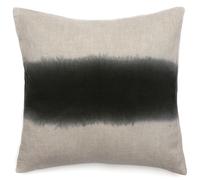 Housse de coussin DEEPALI DECO 45x45 cm lin et coton lavé noir Café