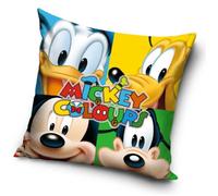 Housse de coussin - Disney - Mickey - Multicolore - 40x40 cm - Polyester haute qualité