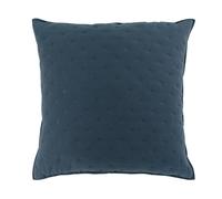 Douceur d'Intérieur Housse de coussin Mellow 60 x 60 cm microfibre bicolore Bleu & Blanc