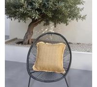Housse de coussin effet raphia - Carré - 45x45cm - Uni