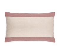 Housse de coussin en coton fil teint 40x60 cm cm JANIS rose