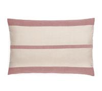 Housse de coussin en coton fil teint 55x80 cm cm collection JANIS rose