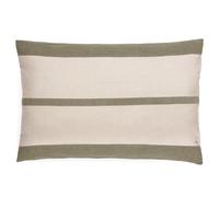 Housse de coussin en coton fil teint 55x80 cm cm JANIS vert mousse