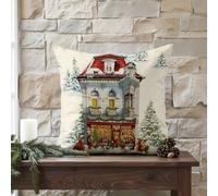 Housse De Coussin En Coton Multicolore 50x50