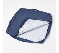 Housse de coussin en coton pour coussin d'assise, Bleu marine