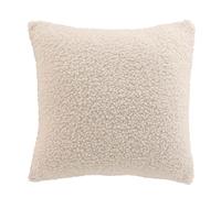 Housse de Coussin en Tissu Bouclette "Woolen" 40x40cm Naturel Beige