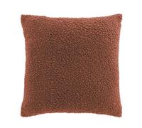 Housse de Coussin en Tissu Bouclette Woolen 40x40cm Terracotta