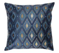 Housse de Coussin en Velours Sofia 40x40cm Bleu