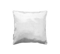 Housse de coussin +encart 40 x 40 cm shantung uni shana Blanc
