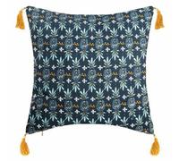 Housse de Coussin Exotiq Bleu & Jaune 40x40cm