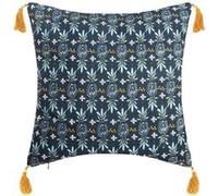 Housse de Coussin Exotiq Bleu & Jaune 40x40cm