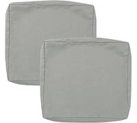 Housse De Coussin Exterieur Impermeable pour Salon De Jardin, Lots De 2/4 Housse Assise Salon De Jardin avec Fermeture Éclair, Amovibles pour Intérieur Et Extérieur, Terrasse(Color2,50x55x10cm2pcs)