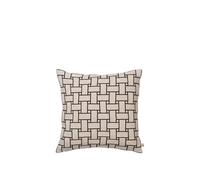 Housse de Coussin Ferm Living Lattice Blanc Cassé/ Noir