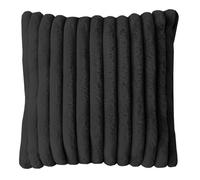 Housse De Coussin Flanelle 60x60 Cm Himalaya Anthracite, Par Soleil D'ocre