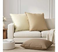 Vidaxl Housse De Coussin 6 Pc Houten Taupe 80 X 80 Cm Polyester