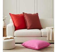 Vidaxl Housse De Coussin 6 Pc Houten Taupe 80 X 80 Cm Polyester
