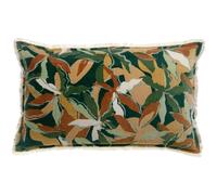 HOUSSE DE COUSSIN IMPRIME ALINA PETROLE