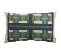 HOUSSE DE COUSSIN IMPRIMEE TAHO VERT DE GRIS