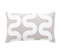 Housse de coussin Jeni chenille beige lin 50x30cm - Atmosphera Créateur d'intérieur