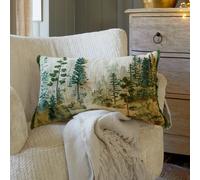 Housse de coussin Kilvora crème/vert H/L env. 30/50 cm