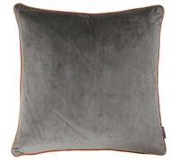 Housse de coussin - PAOLETTI - Meridian - Velours doux - 55 x 55 cm - Marron / orange